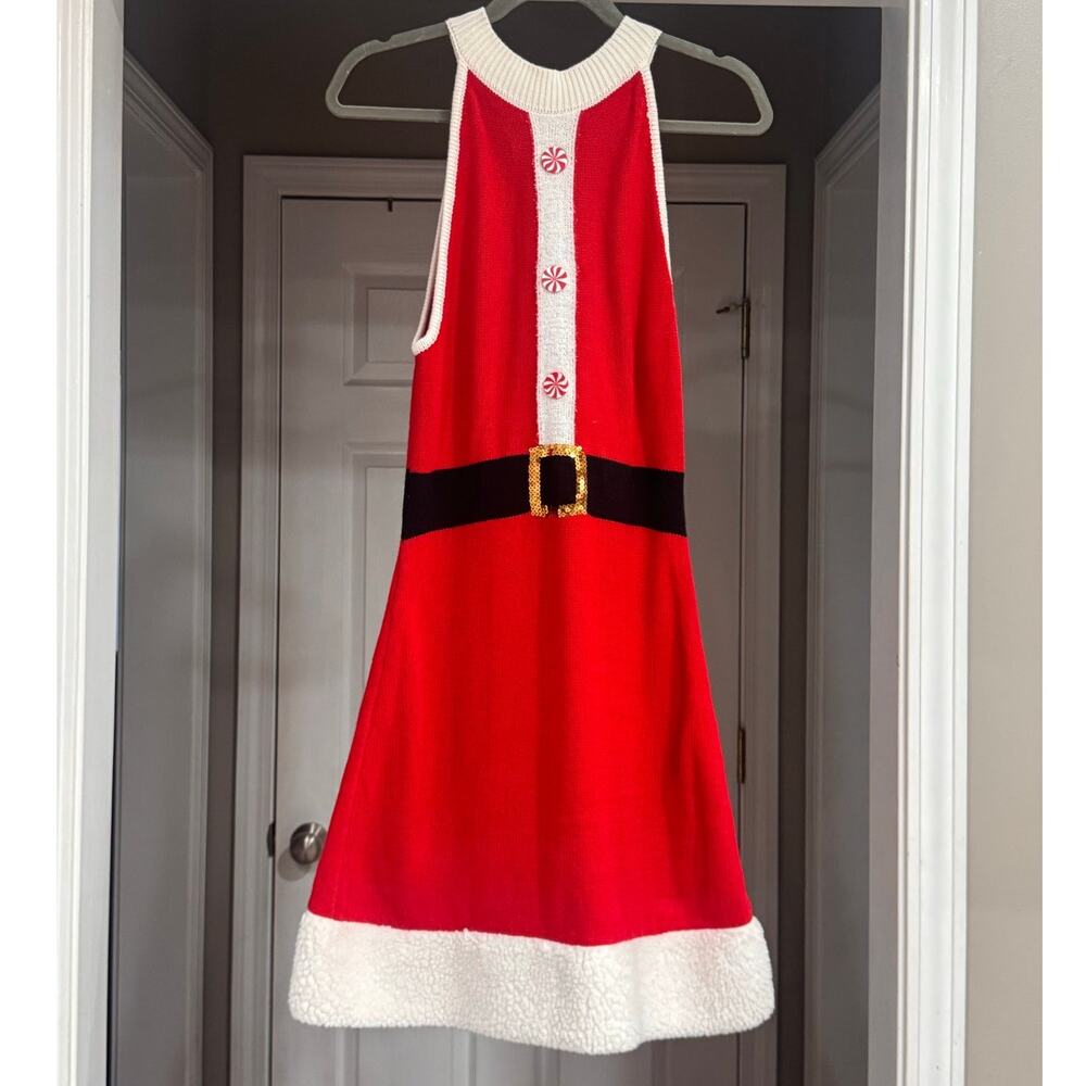 Santa Christmas Women's Party Sweater Dress - Size Large